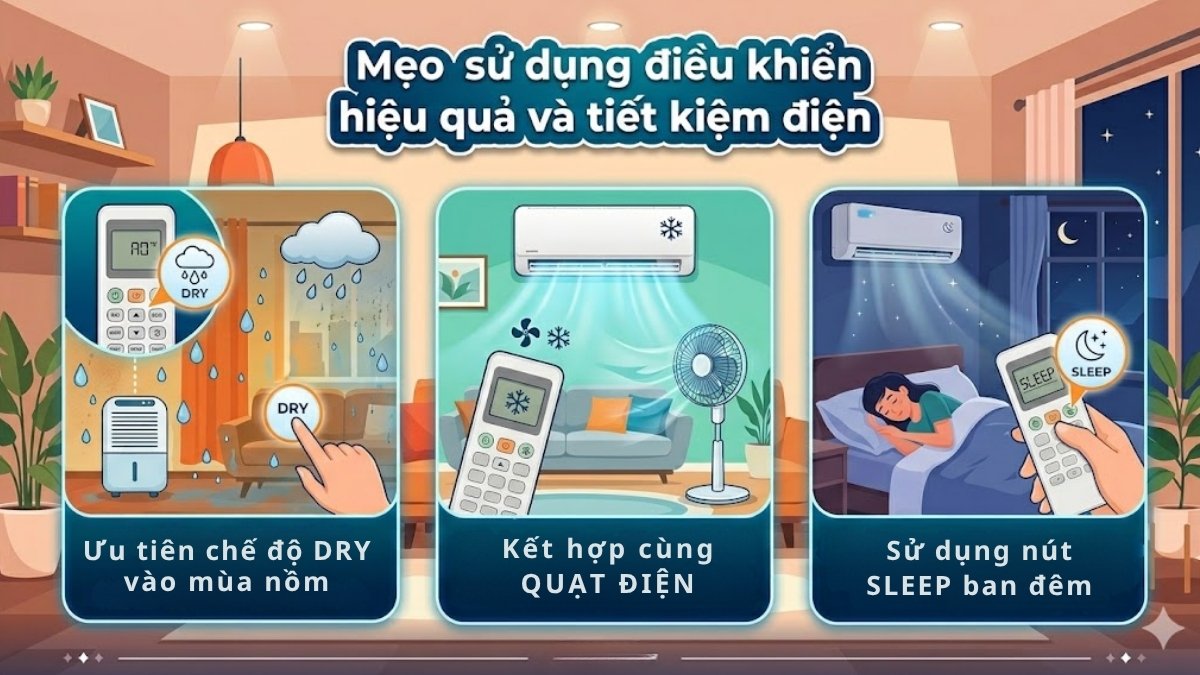 Mẹo sử dụng điều khiển Funiki hiệu quả và tiết kiệm điện