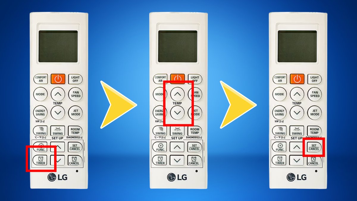 cách sử dụng điều khiển điều hòa LG để cài đặt hẹn giờ đơn giản