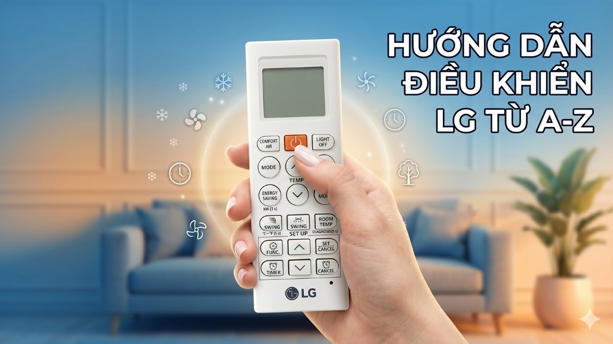 Cách sử dụng điều khiển điều hòa LG chi tiết từ A-Z