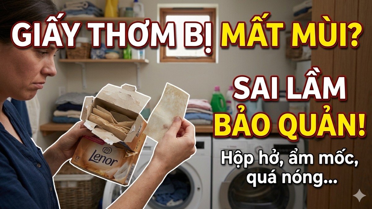 Bảo quản giấy thơm không đúng cách làm mất mùi