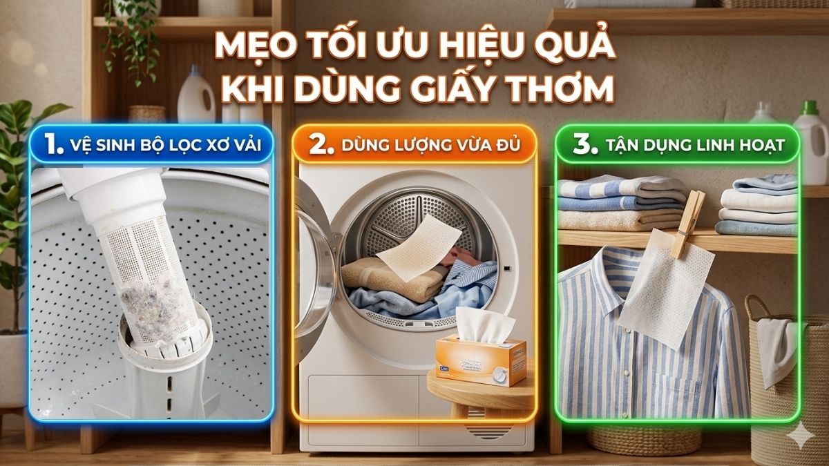 Mẹo tối ưu hiệu quả khi dùng giấy thơm