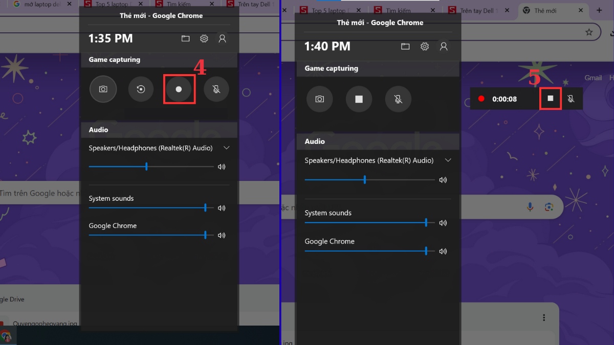 Cách quay/chụp màn hình laptop Dell bước 3