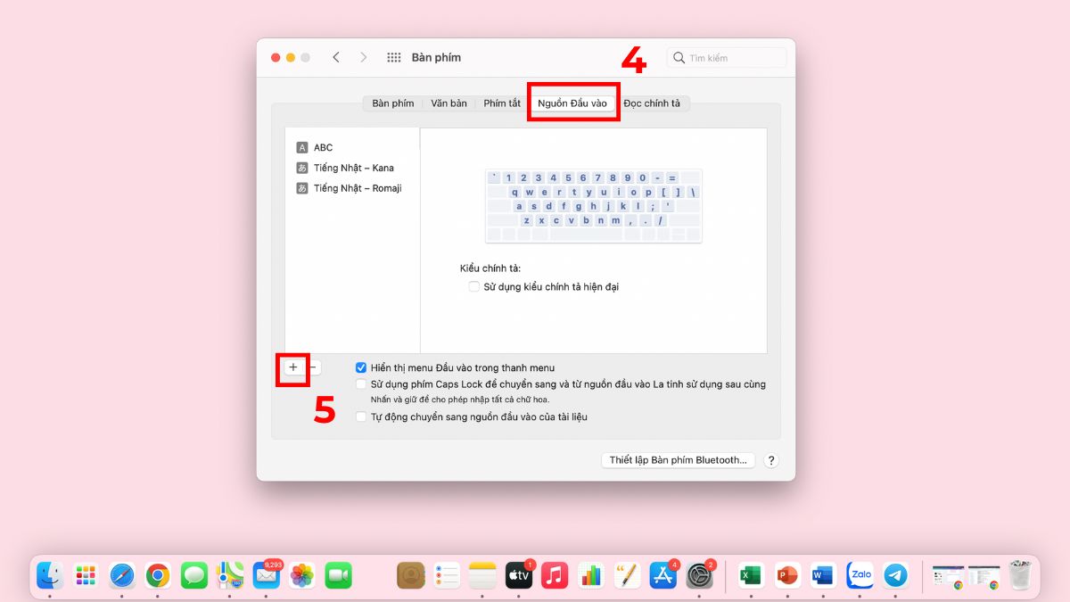 cách sử dụng MacBook bằng cách gõ tiếng việt bước 3