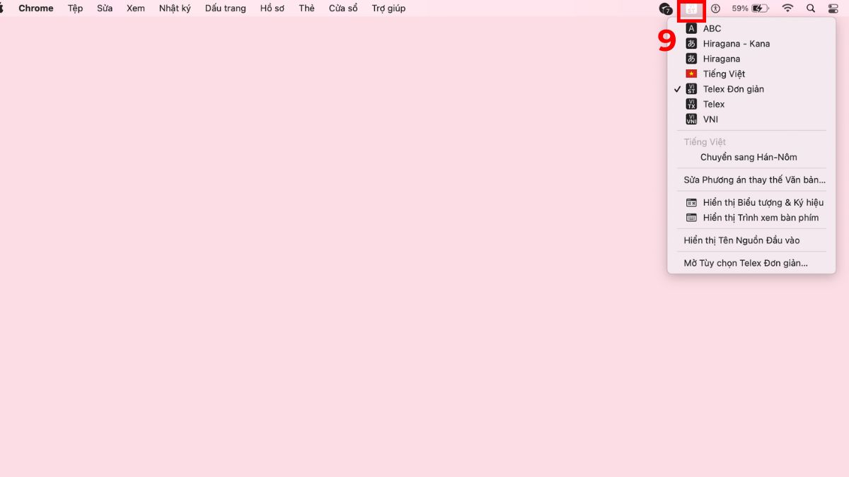 cách sử dụng MacBook bằng cách gõ tiếng việt bước 5