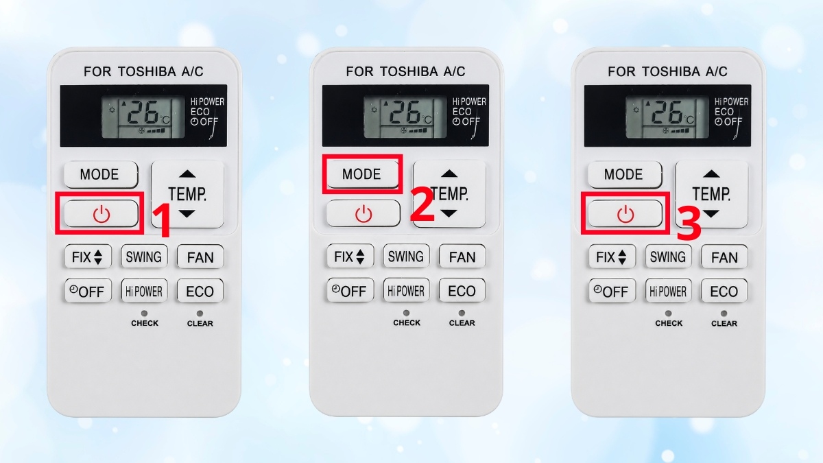 cách sử dụng remote máy lạnh Toshiba để bật tắt