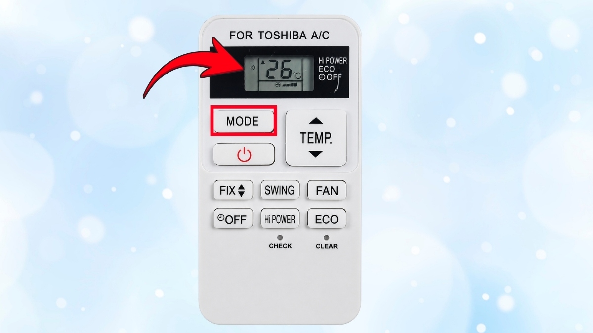 cách sử dụng remote máy lạnh Toshiba để sưởi ấm