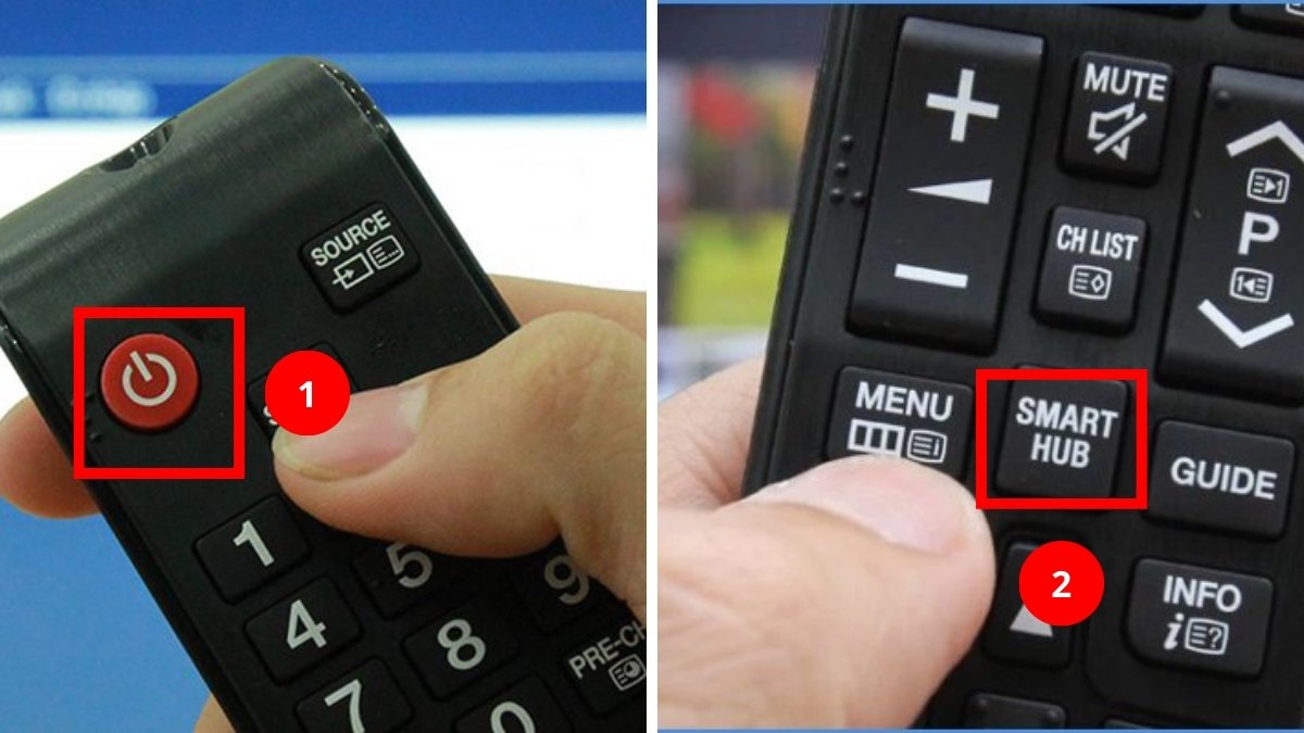 Cách sử dụng remote tivi Samsung đối với nút smart hub bước 2