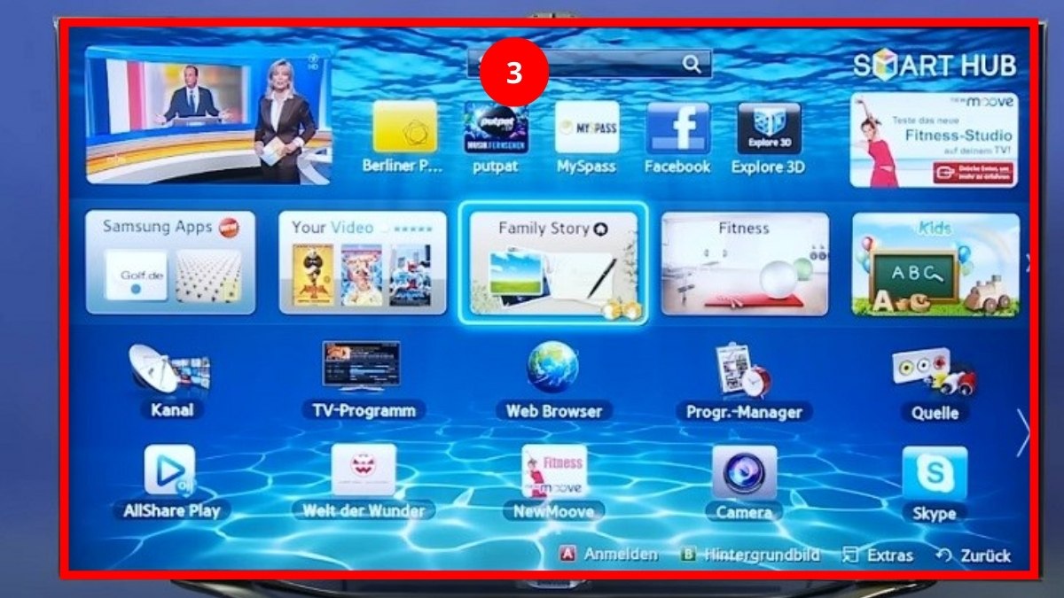 Cách sử dụng remote tivi Samsung đối với nút smart hub bước 3