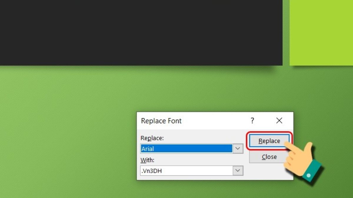 sửa lỗi font chữ không đồng bộ - bước 3
