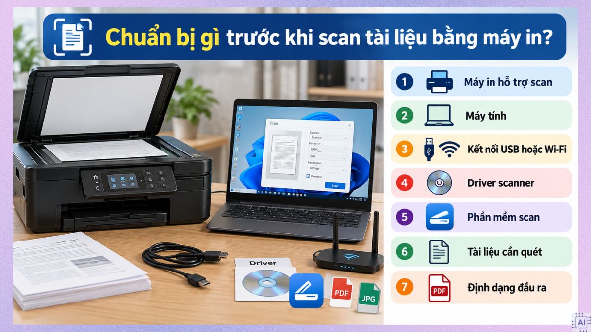 cách scan tài liệu bằng máy in