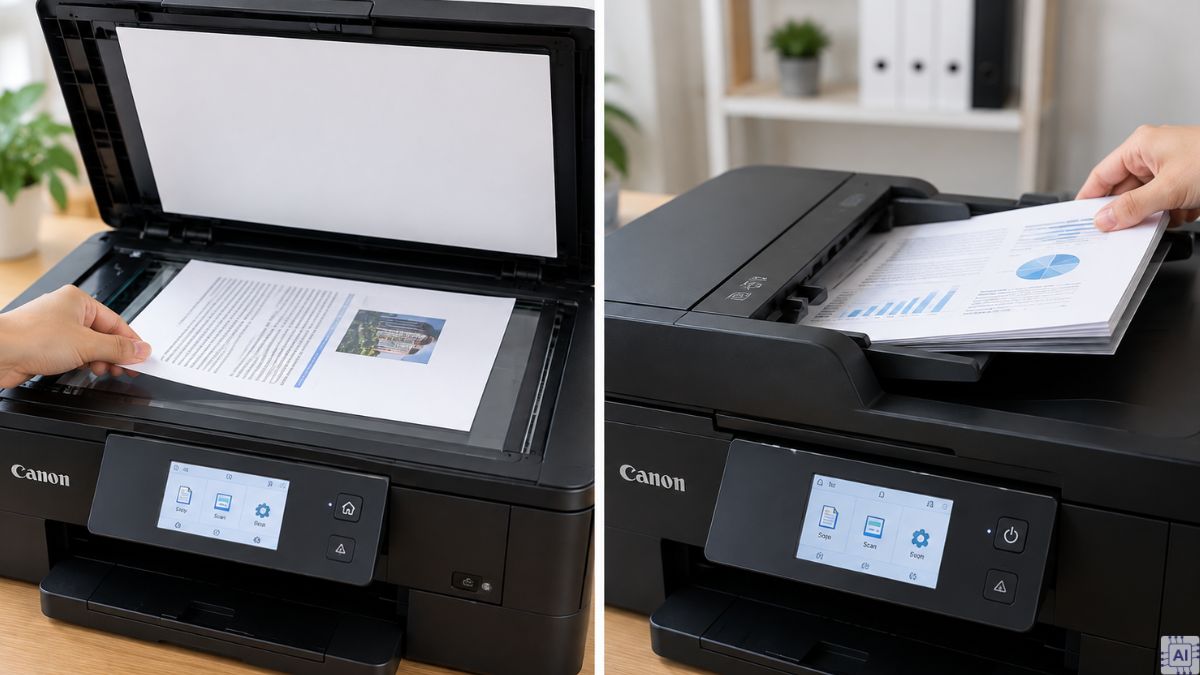 Cách scan bằng máy in Canon bước 1