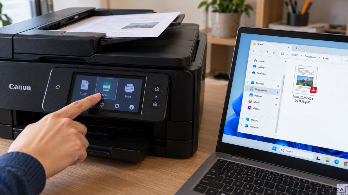Cách scan bằng máy in Canon bước 4