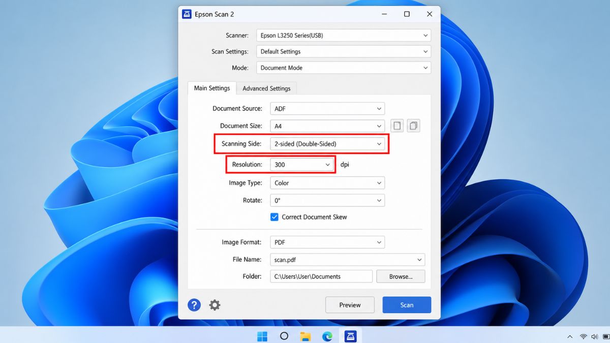 Cách scan bằng máy in Epson bước 3