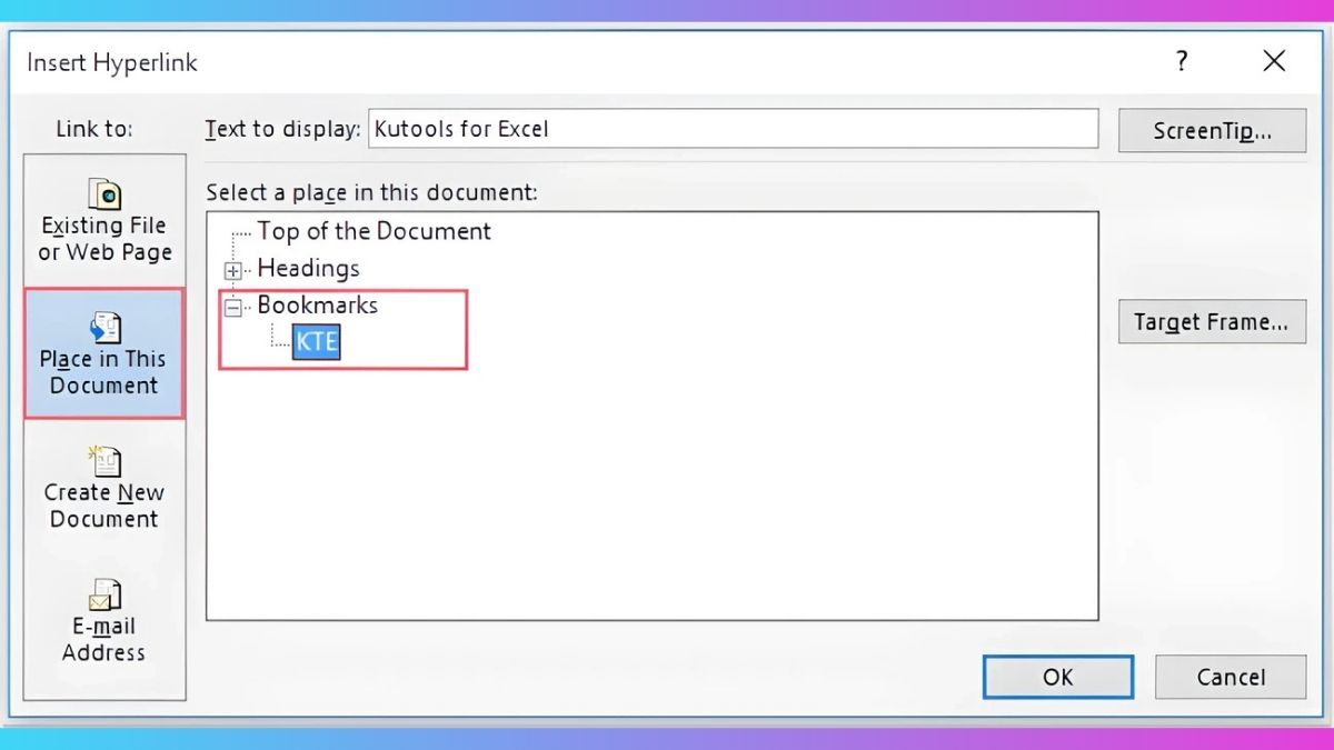 Cách tạo liên kết trong Word đến vị trí bất kỳ ở cùng file bước 4