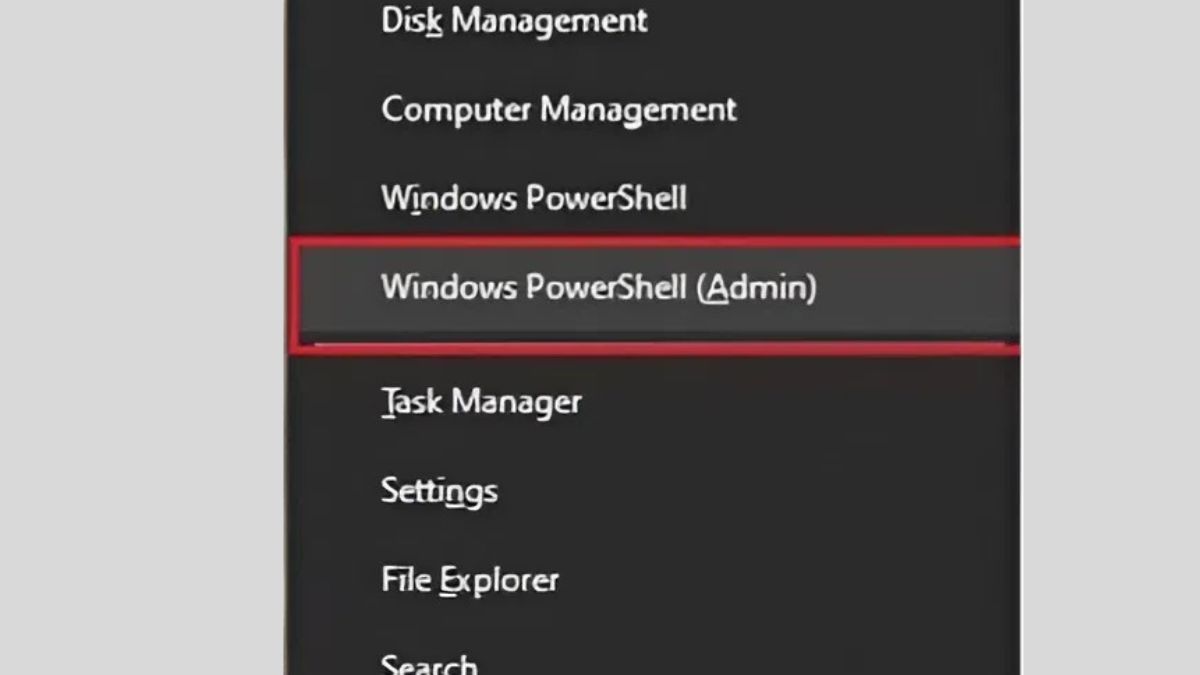 Sử dụng Windows PowerShell bước 1
