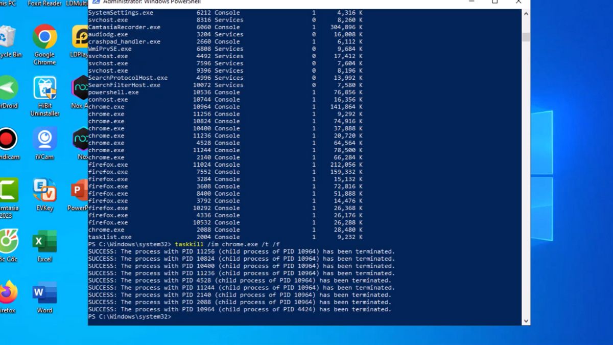 Sử dụng Windows PowerShell bước 3
