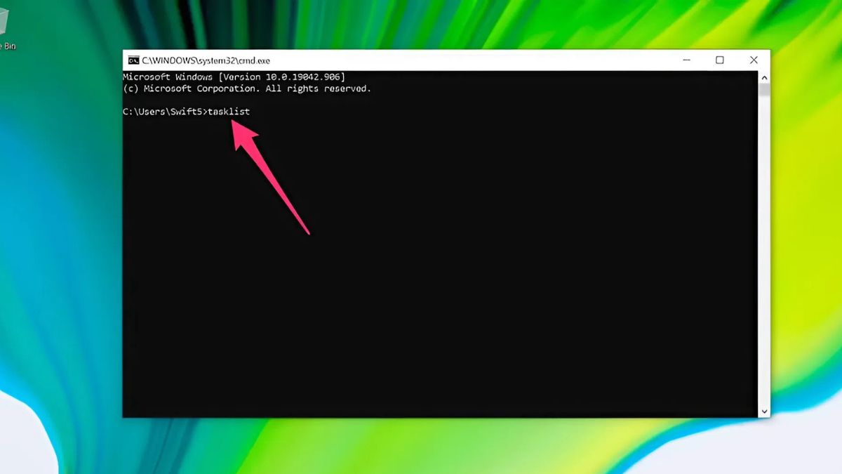 Cách tắt ứng dụng bị treo trên Win 10 bằng command prompt bước 2