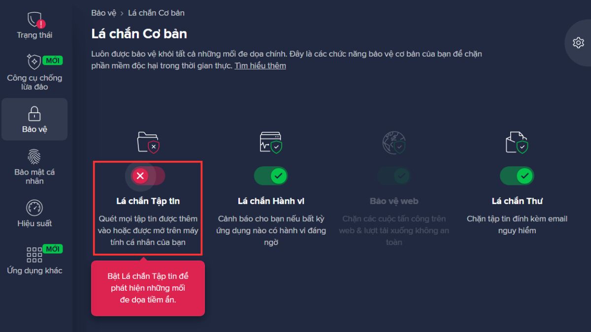 Cách tắt Avast Free Antivirus tạm thời - bước 3