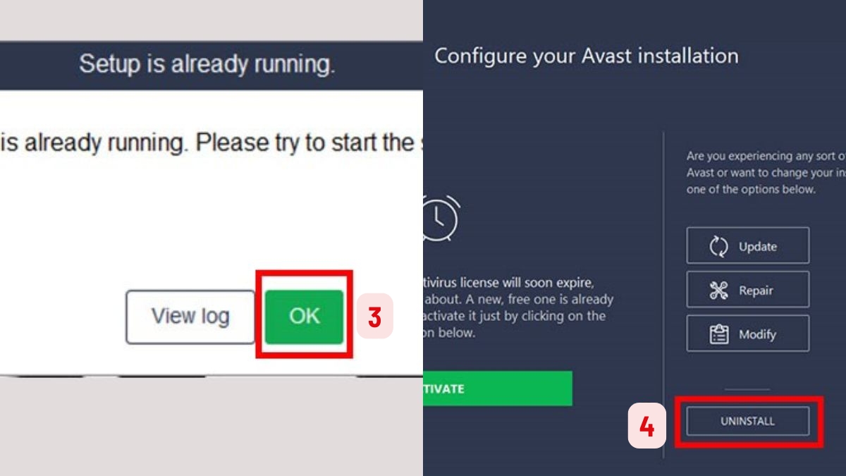 Cách gỡ bỏ Avast Free Antivirus tận gốc - bước 3
