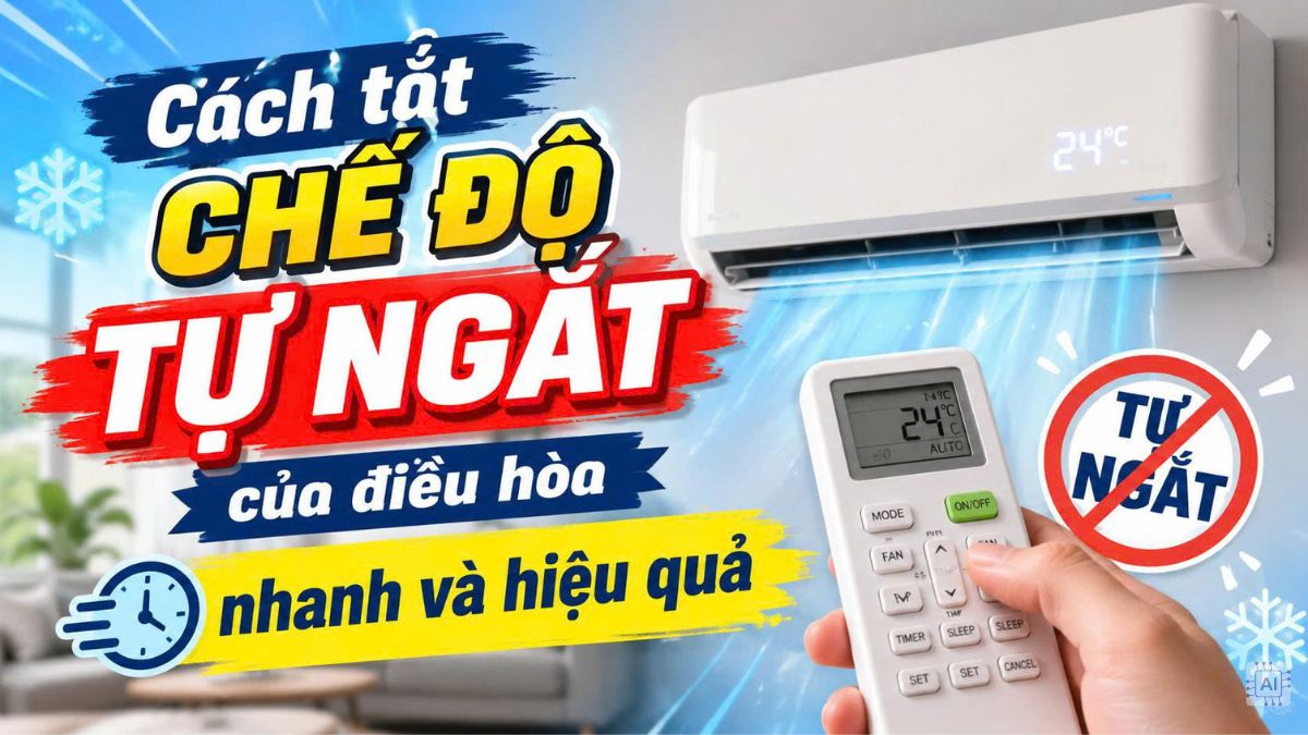 Cách tắt chế độ tự ngắt của điều hòa nhanh và hiệu quả