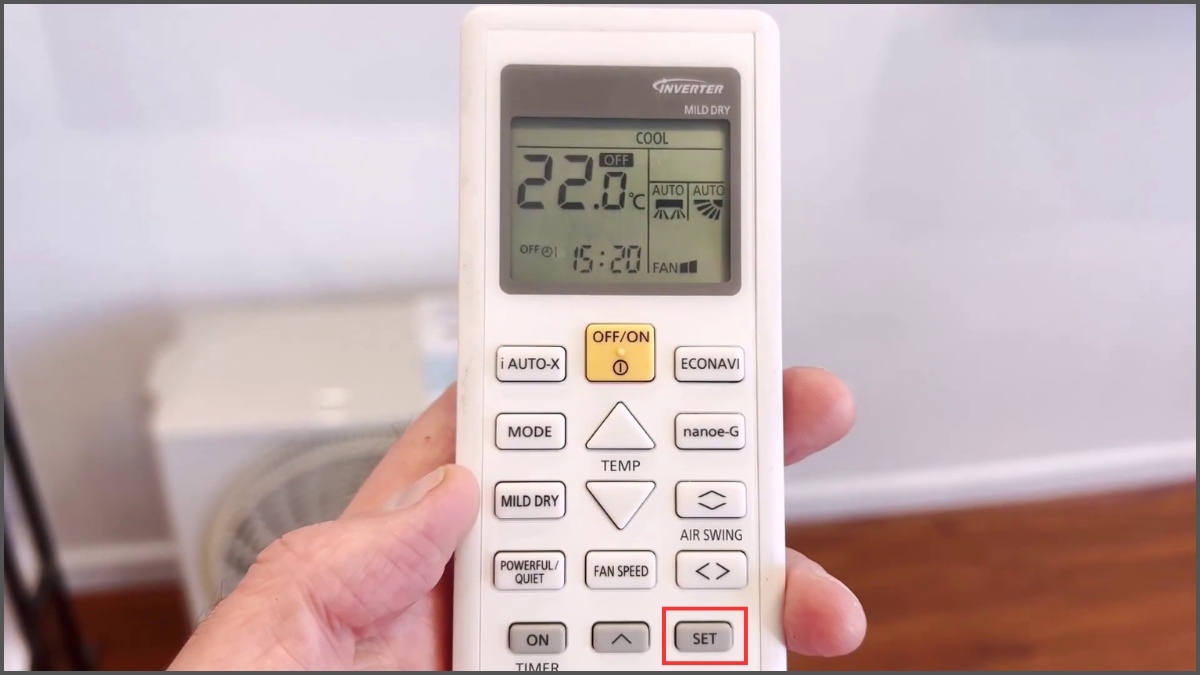 Cách tắt hẹn giờ điều hòa Panasonic bằng hẹn giờ tắt bước 3