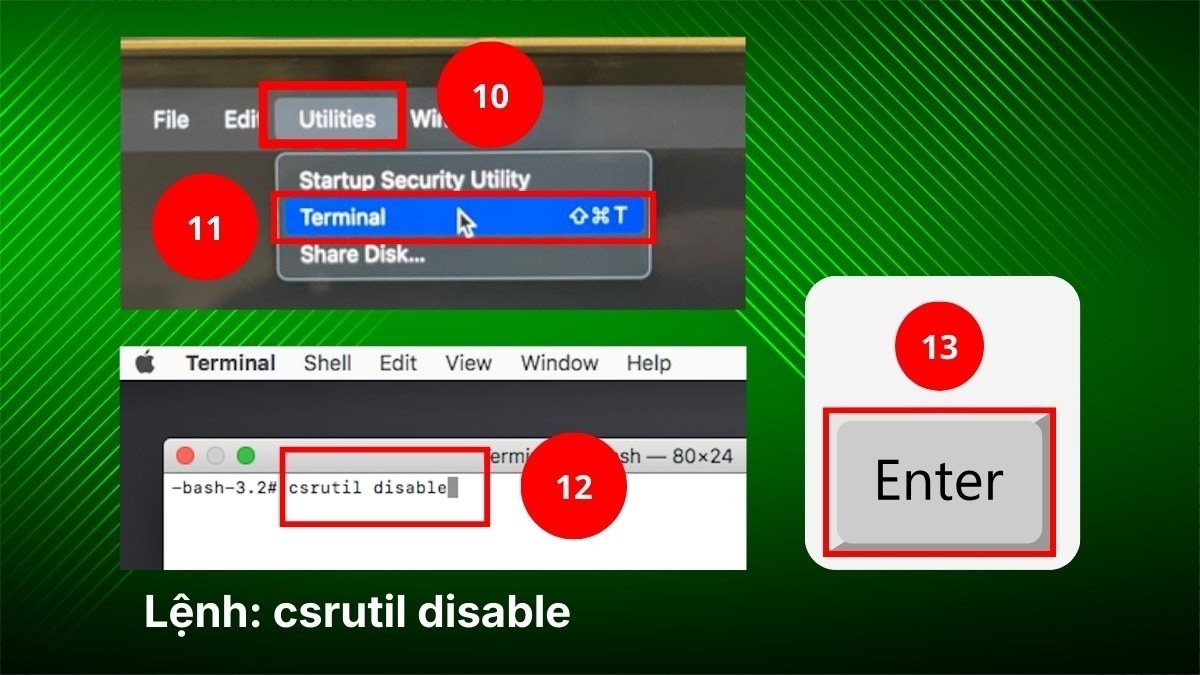Cách tắt SIP trên Macbook đơn giản bước 3