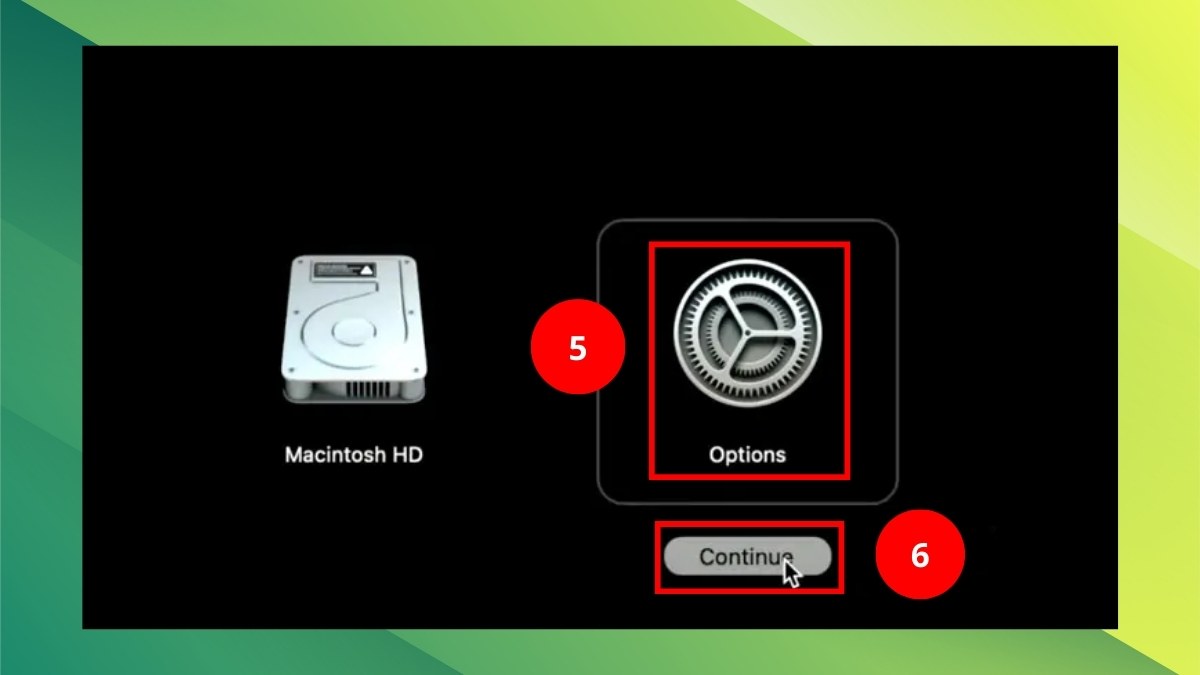 Cách bật lại chức năng SIP trên Macbook bước 1 còn lại