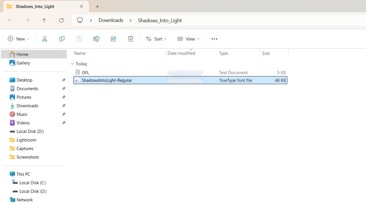 Cách thêm font chữ vào illustrator trên Windows - bước 3