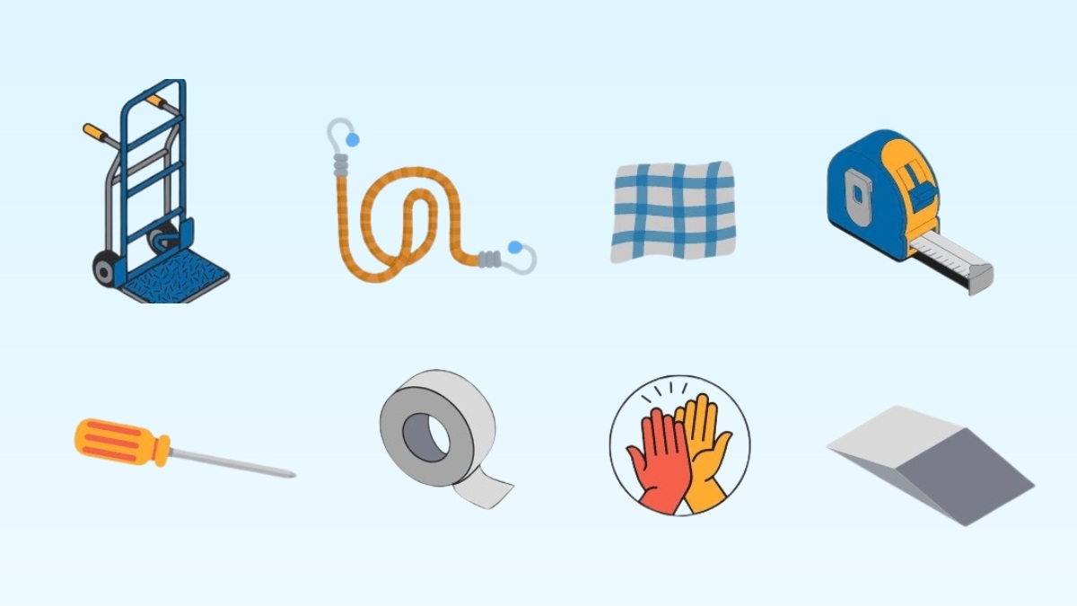 chuẩn bị trước khi thực hiện cách vận chuyển tủ lạnh - Dụng cụ cần chuẩn bị