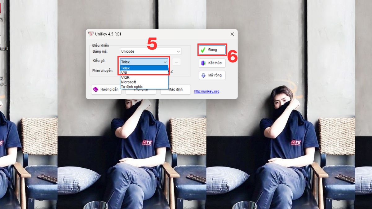 cách viết dấu trên máy tính - Cách cài đặt Unikey trên Windows bước 5