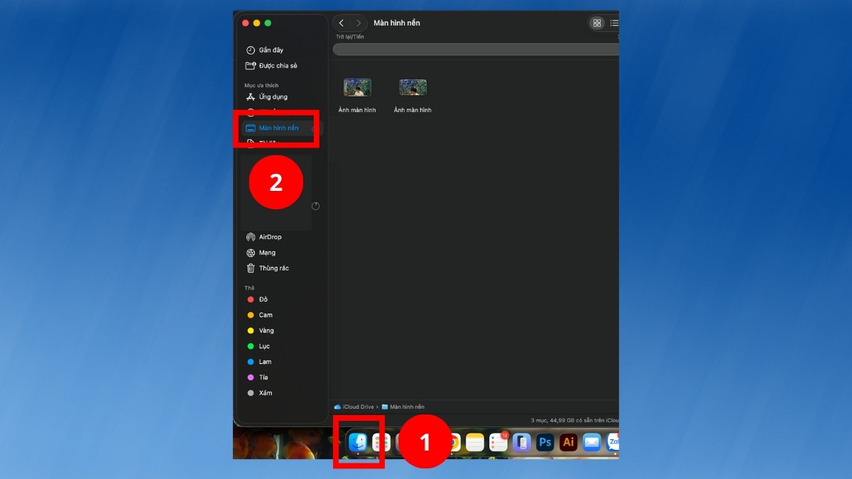 Cách xóa ảnh chụp màn hình trên macOS bước 1