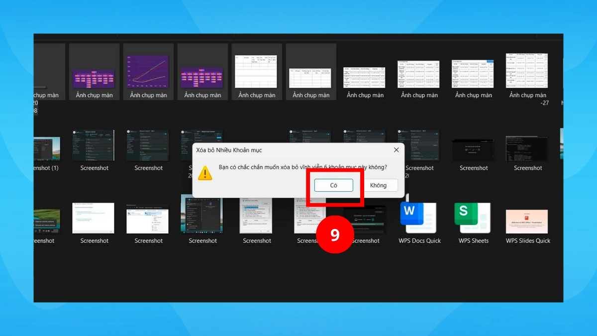Cách xóa ảnh chụp màn hình trên máy tính bước 3 tiếp theo