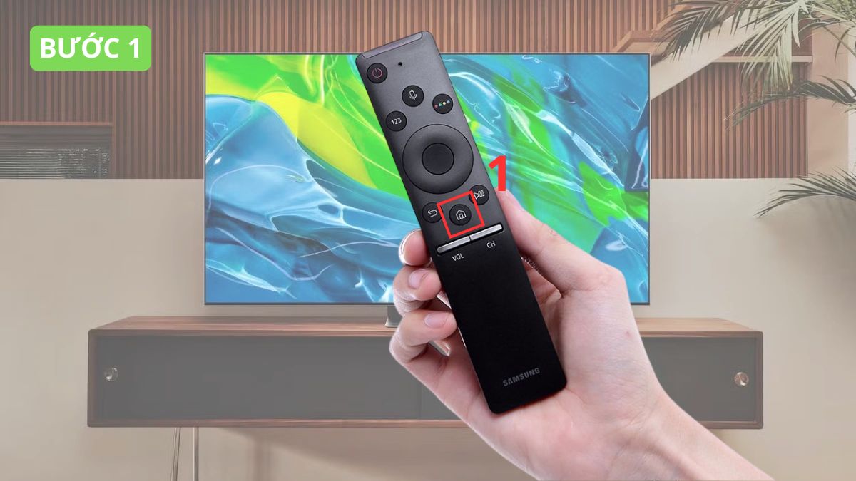 Cách xóa ứng dụng trên tivi Samsung chuẩn bước 1