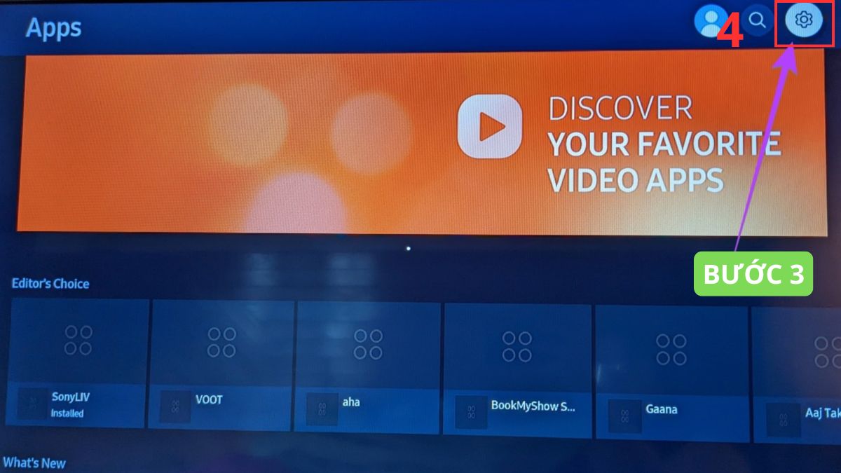 Cách xóa ứng dụng trên tivi Samsung chuẩn bước 3