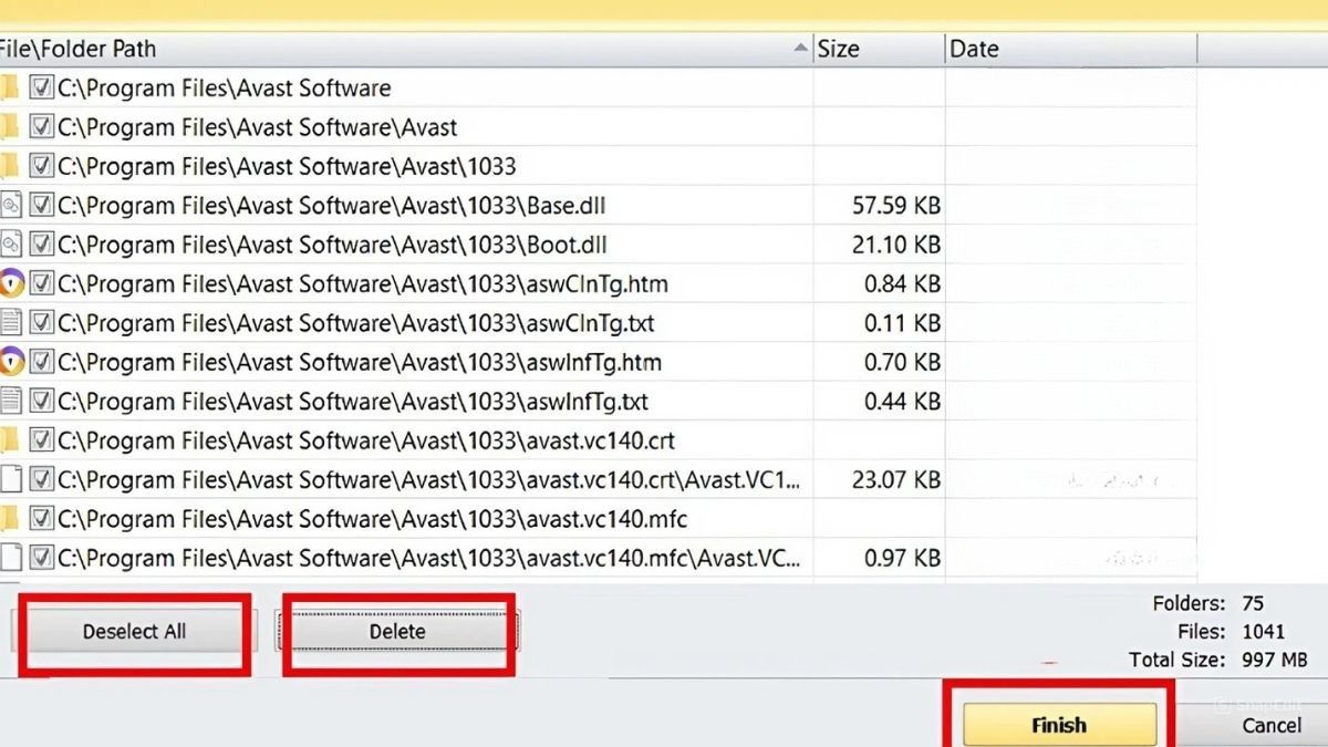 cách Xóa Avast Free Antivirus bằng phần mềm Revo Uninstall - bước 3