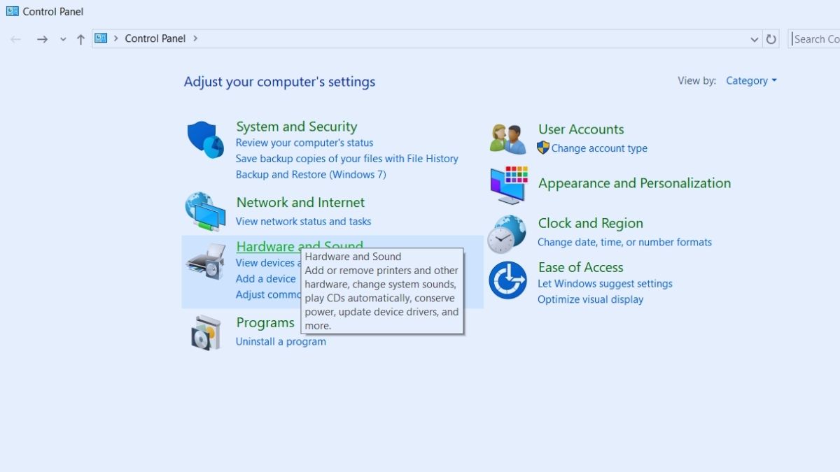cách Xóa Avast Free Antivirus trong Control Panel - bước 1