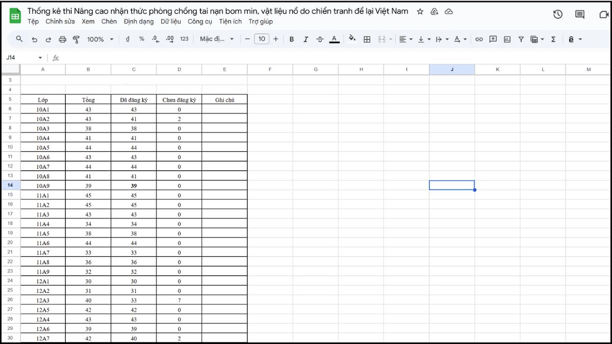 cách xóa dòng kẻ trong google sheet