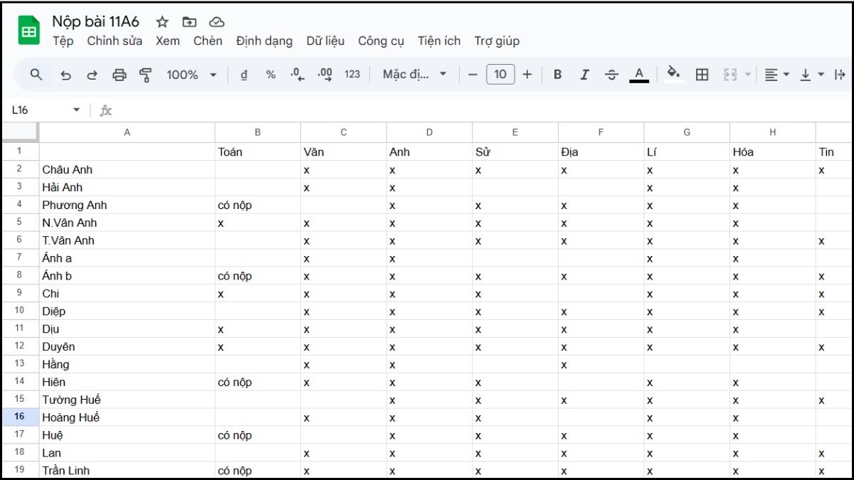 Lưu ý khi xóa dòng kẻ trong Google Sheets