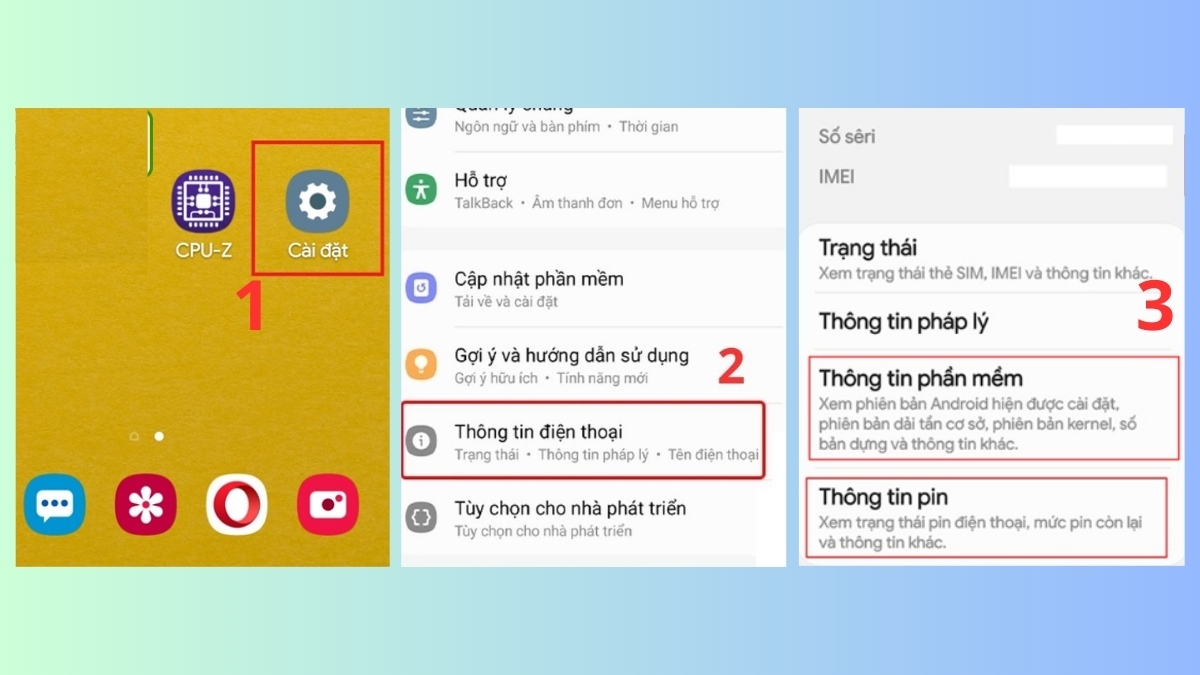 cách xem cấu hình điện thoại android