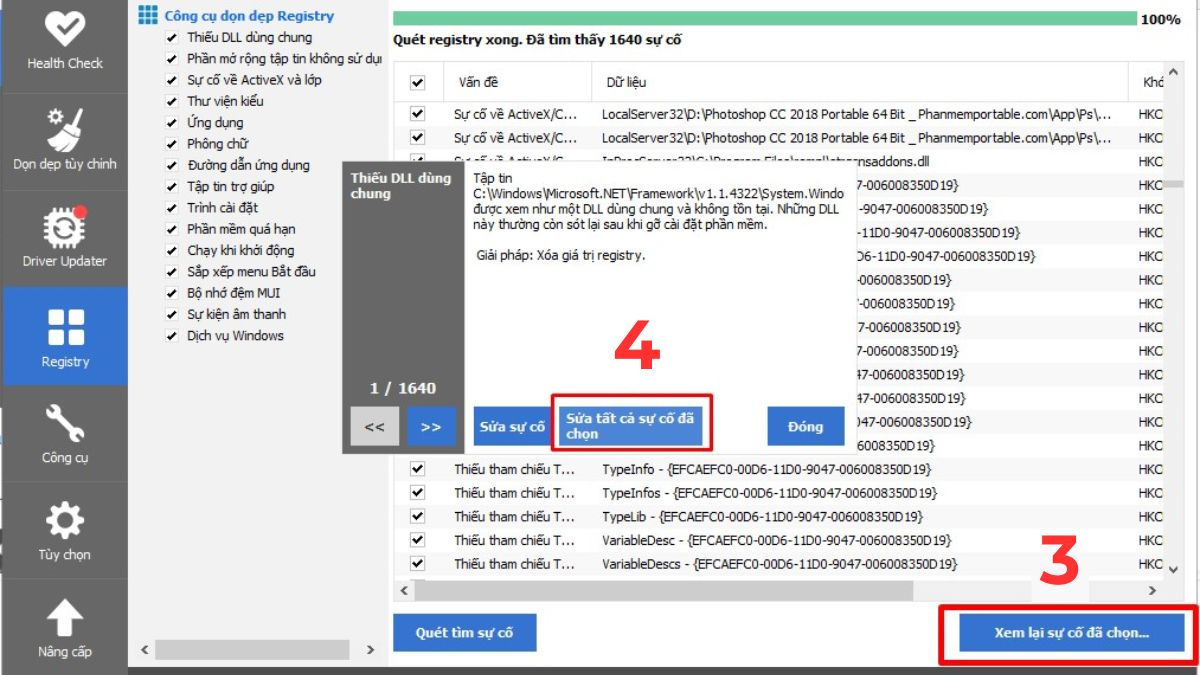 Dọn dẹp Registry trên CCleaner để tăng tốc máy tính - bước 2