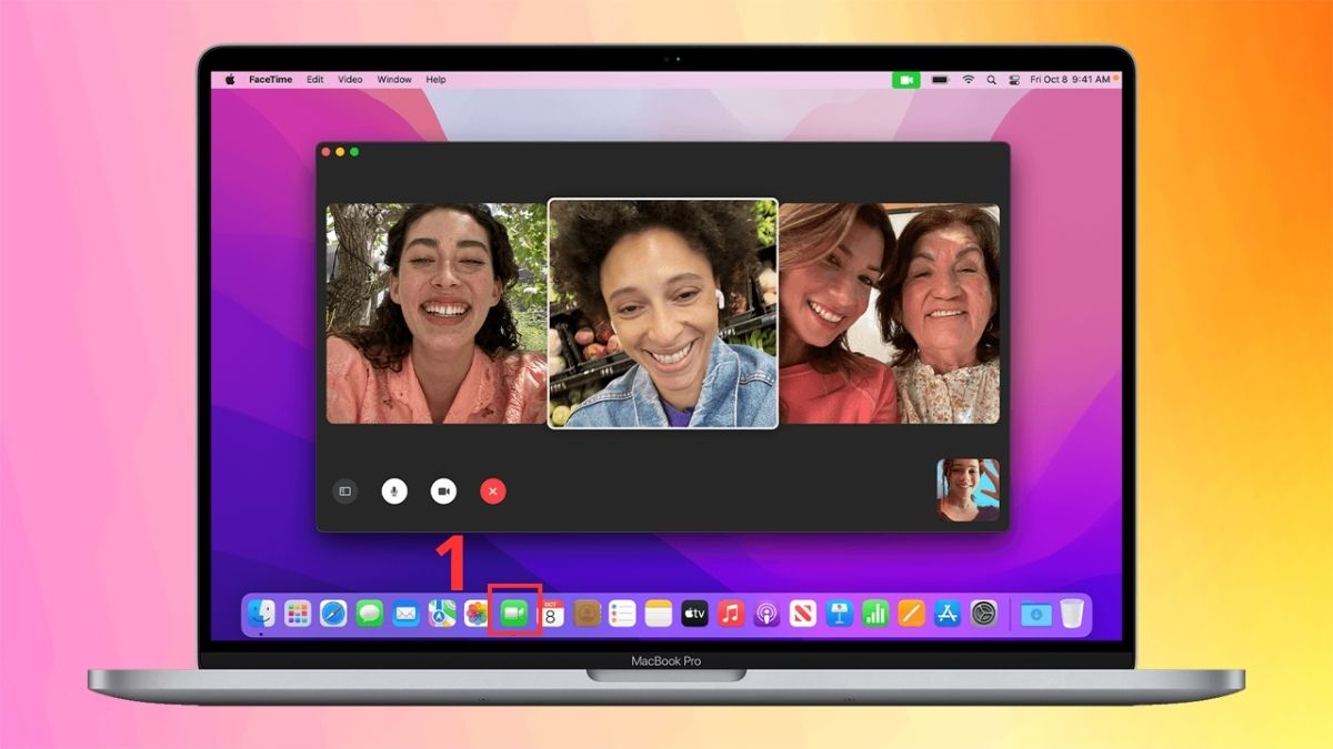 Khi có camera tích hợp hỗ trợ Center Stage bước 1