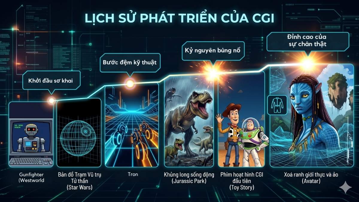 Lịch sử phát triển của CGI là gì?