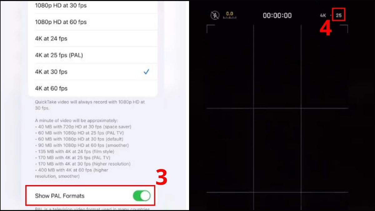 Bật chế độ Anti Flicker trong camera bước 3