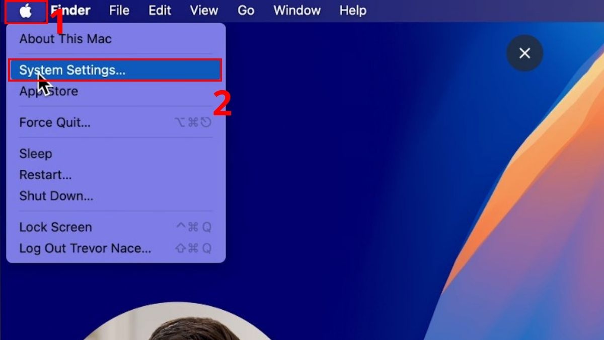 đổi tần số quét màn hình trên MacBook - bước 1