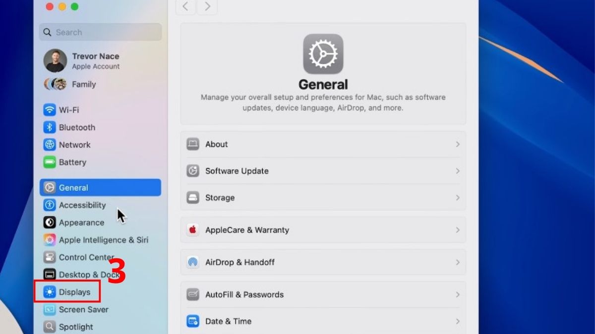đổi tần số quét màn hình trên MacBook - bước 2