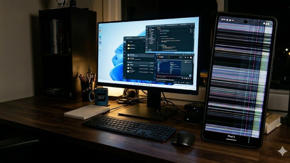 Nguyên nhân chụp màn hình máy tính bằng điện thoại bị nhiễu - Tốc độ màn trập camera quá cao