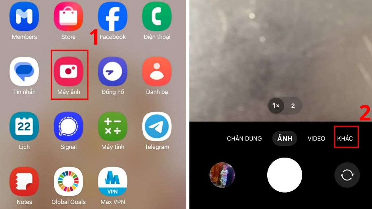 Giảm tốc độ màn trập (shutter speed) bước 1