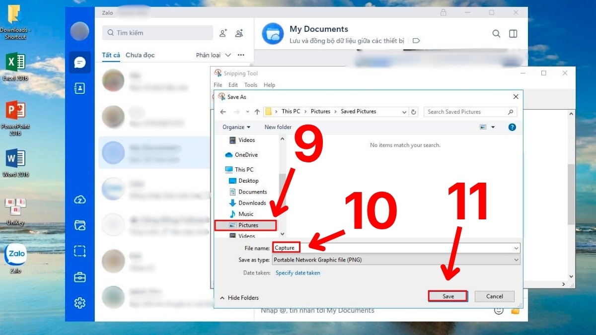 chụp màn hình Zalo trên máy tính bằng snipping tool bước 5 còn lại