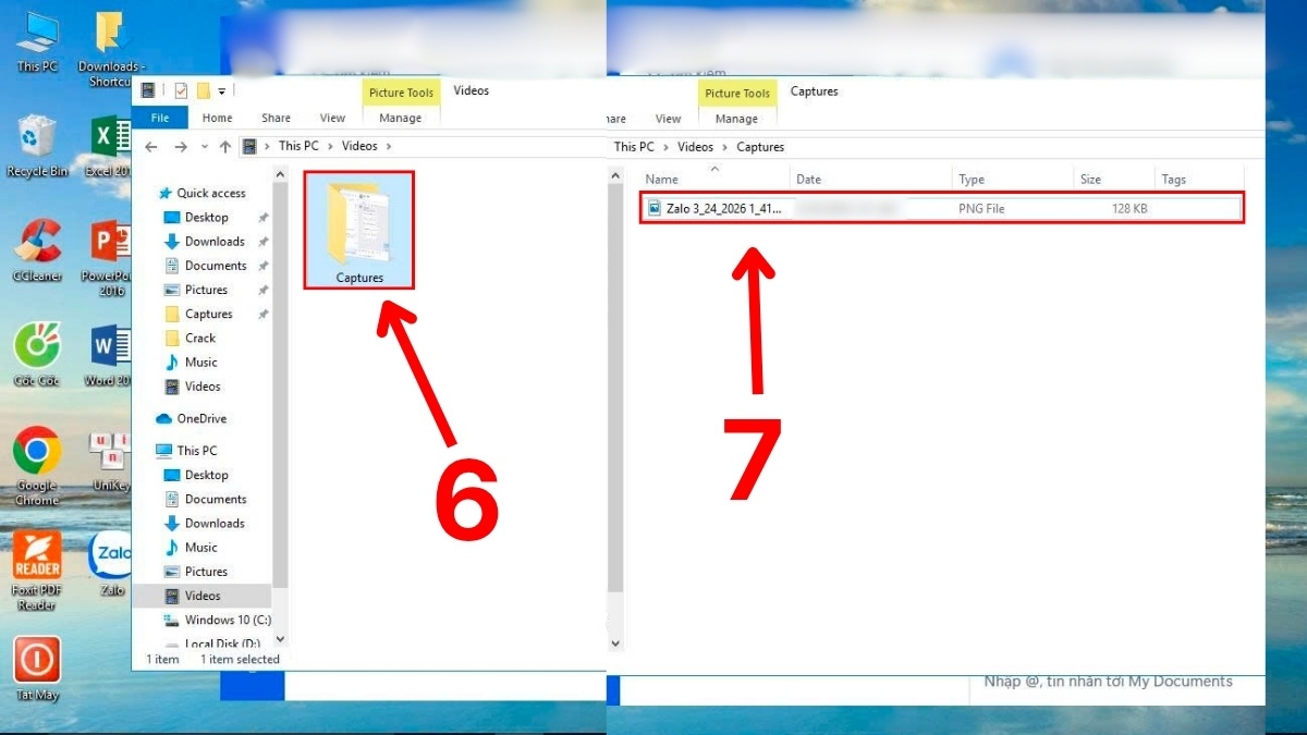 chụp màn hình Zalo trên máy tính bằng game bar bước 4