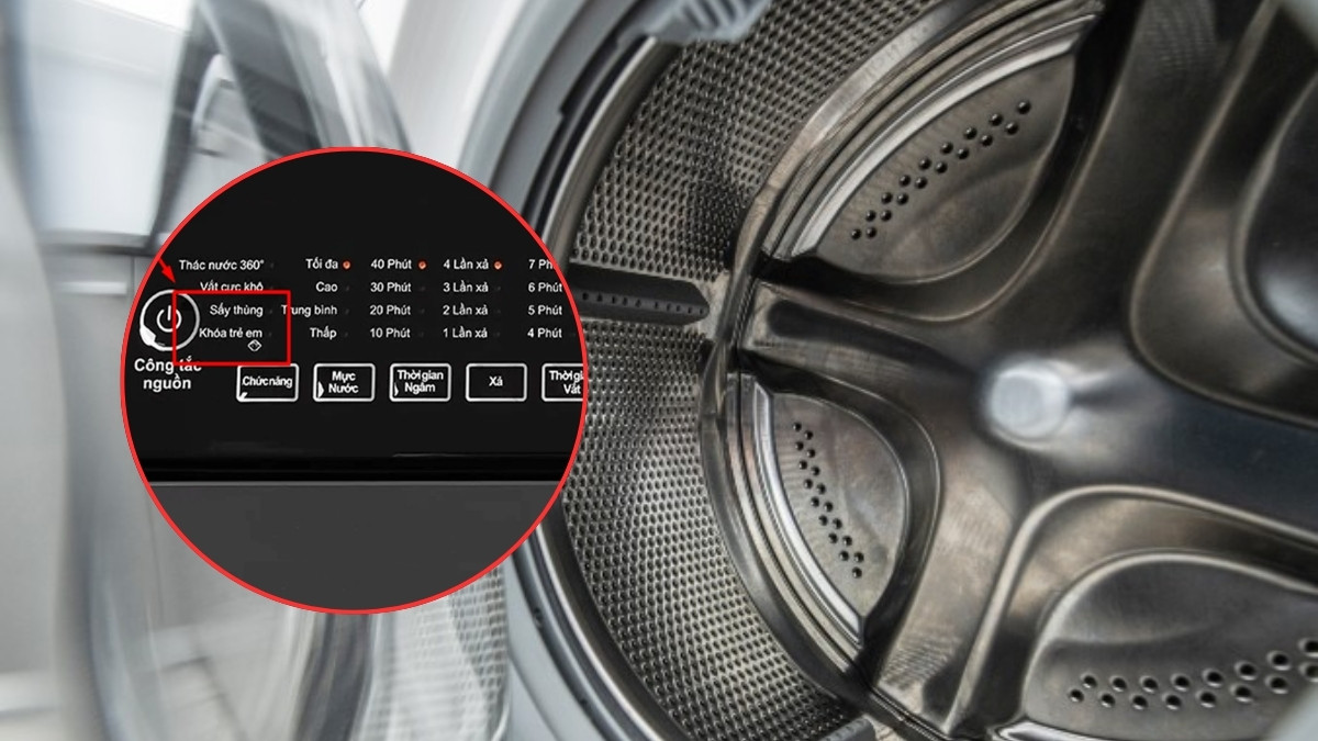 Chức năng sấy thùng máy giặt là gì?